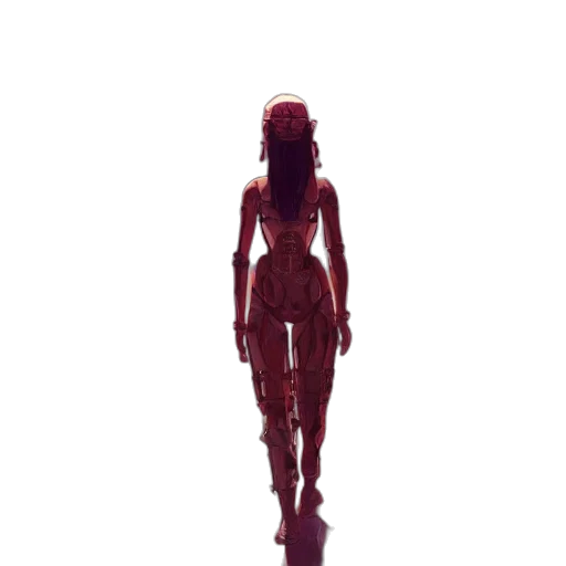 robot, dress, creature, staff, concept art, 3d render, pixel art, photorealistic transparent PNG cut-out