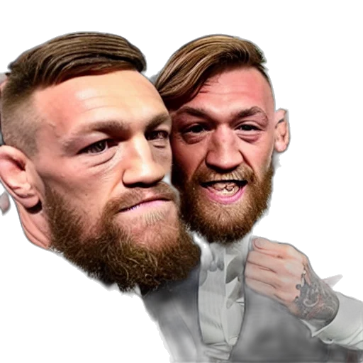 face, mask, cartoon, concept art, photorealistic, anime, conor, mcgregor transparent PNG cut-out