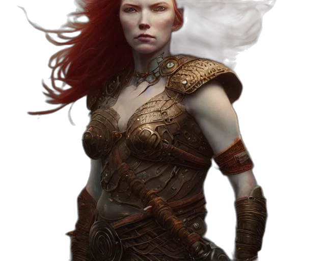 face, fantasy art, concept art, comic book art transparent PNG cut-out