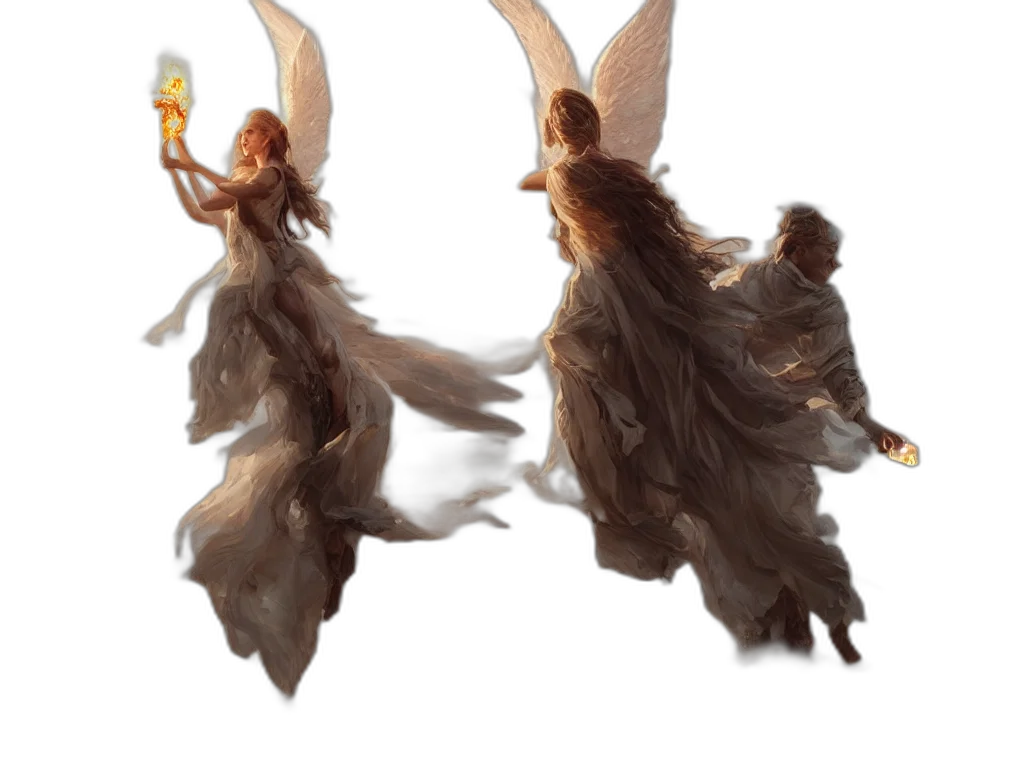 creature, dragon, dress, hair, concept art, fantasy art, pixel art, 3d render transparent PNG cut-out