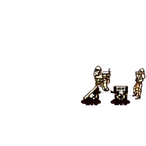 robot, jewelry, crown, weapon transparent PNG cut-out
