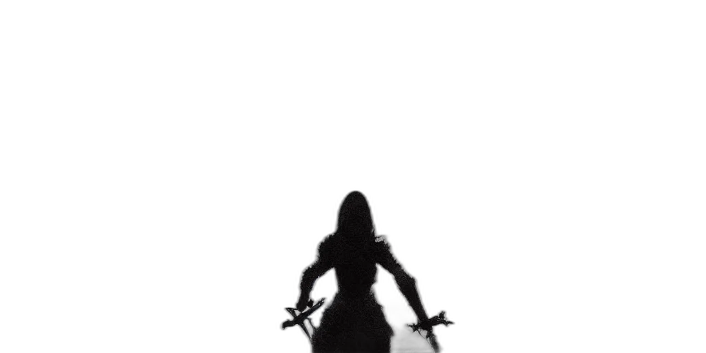 dress, sword, weapon, creature, concept art, comic book art, pixel art, fantasy art transparent PNG cut-out