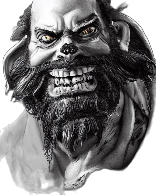 face, mask, creature, concept art, comic book art, fantasy art, photorealistic, highly transparent PNG cut-out