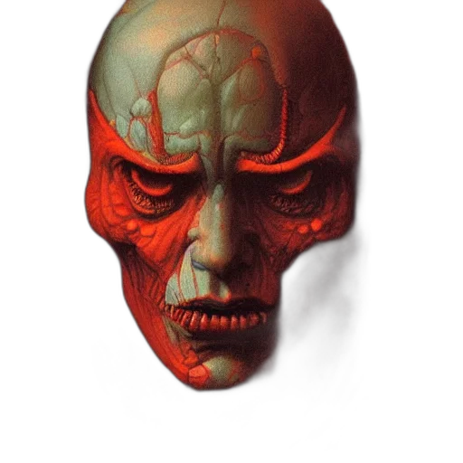 mask, face, creature, staff transparent PNG cut-out