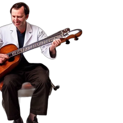 doctors, playing, instruments, together transparent PNG cut-out