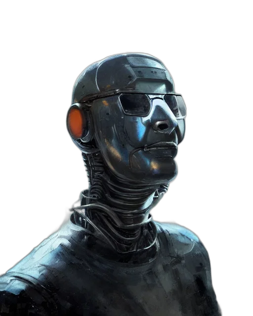 robot, mask, face, staff transparent PNG cut-out