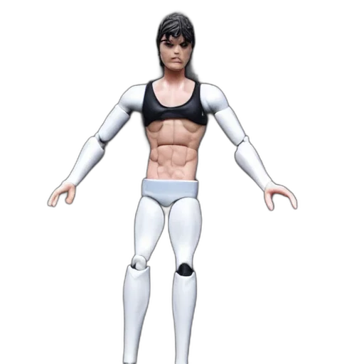 3d render, concept art, comic book art, take, band, action, figure, figurine transparent PNG cut-out