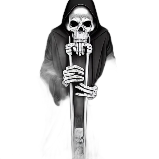 staff, sword, weapon, jacket, concept art, comic book art, fantasy art, pixel art transparent PNG cut-out