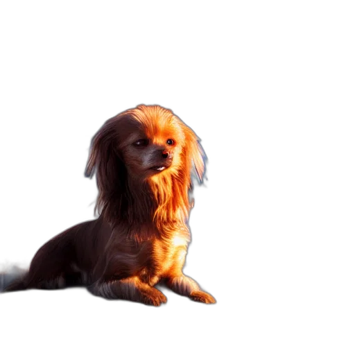 animal, creature, staff, hair, photorealistic, 3d render, neon lights, golden transparent PNG cut-out
