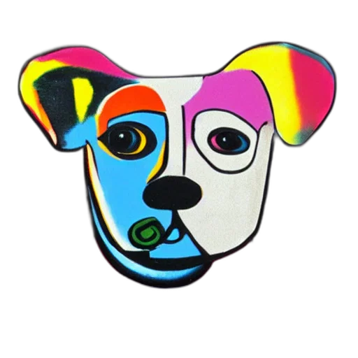 mask, face, animal, cartoon, photorealistic, concept art, 3d render, neon transparent PNG cut-out