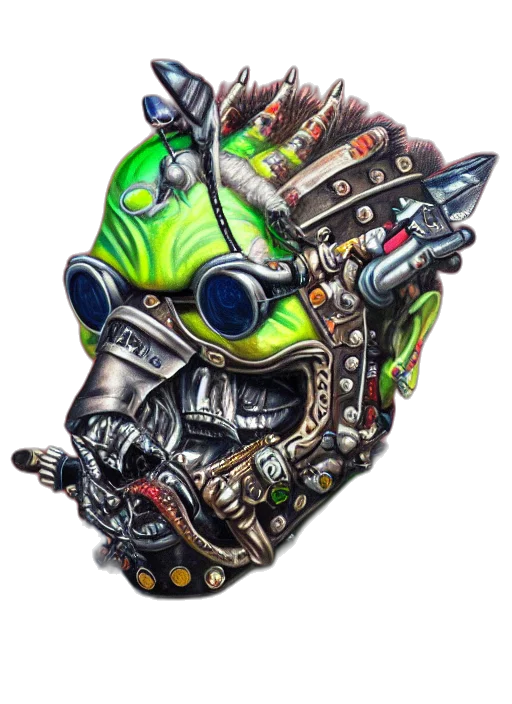 mask, jewelry, robot, face transparent PNG cut-out