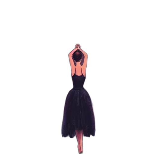 dress, crown, staff, hair transparent PNG cut-out