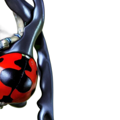 robot, jewelry, 3d render, photorealistic, concept art, ladybug, metal, prosthetic transparent PNG cut-out
