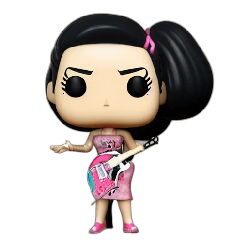 cartoon, amy, winehouse, funko transparent PNG cut-out