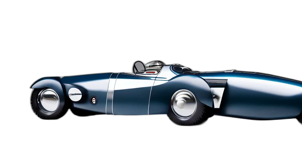 car, 3d render, concept art, photorealistic, cartoon, retro, futuristic, bugatti transparent PNG cut-out