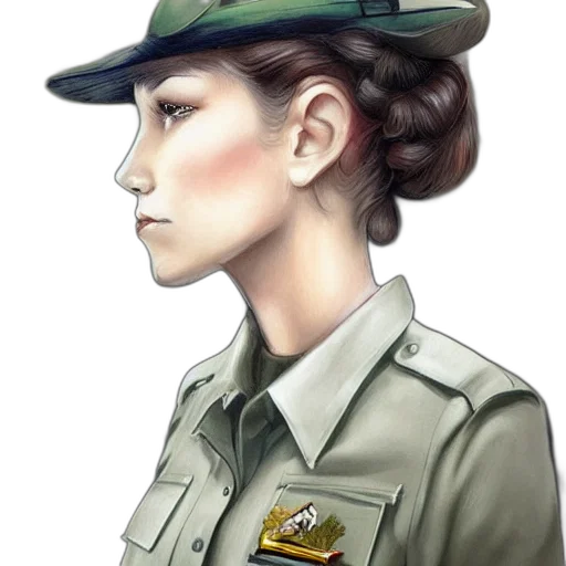 hat, staff, face, jacket transparent PNG cut-out