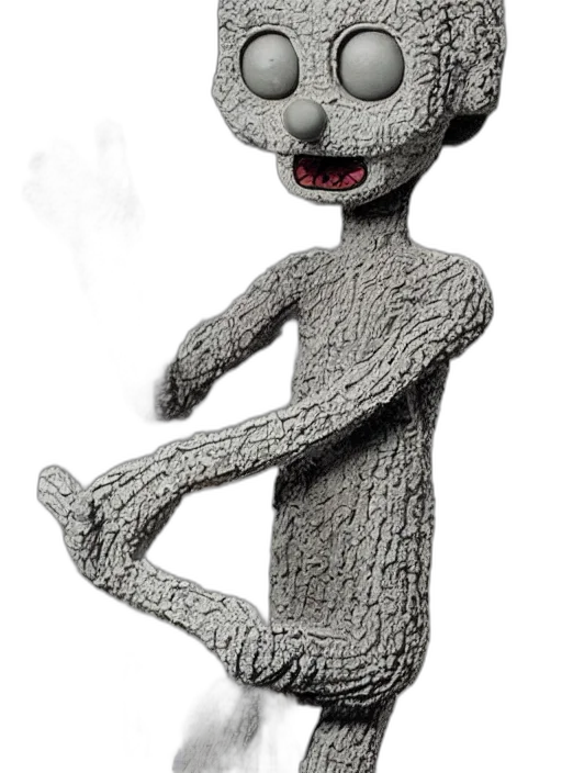 staff, creature, robot, dress, cartoon, 3d render, concept art, photorealistic transparent PNG cut-out