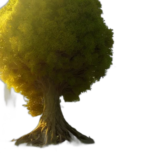 tree, 3d render, photorealistic, concept art transparent PNG cut-out