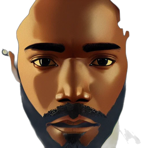 face, mask, photorealistic, concept art, cartoon, fantasy art, earth tones, portrait transparent PNG cut-out