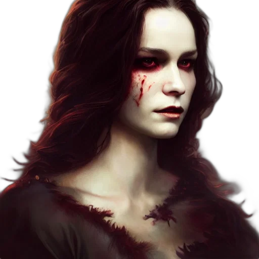 face, fantasy art, photorealistic, comic book art, concept art, red, dark, majestic transparent PNG cut-out