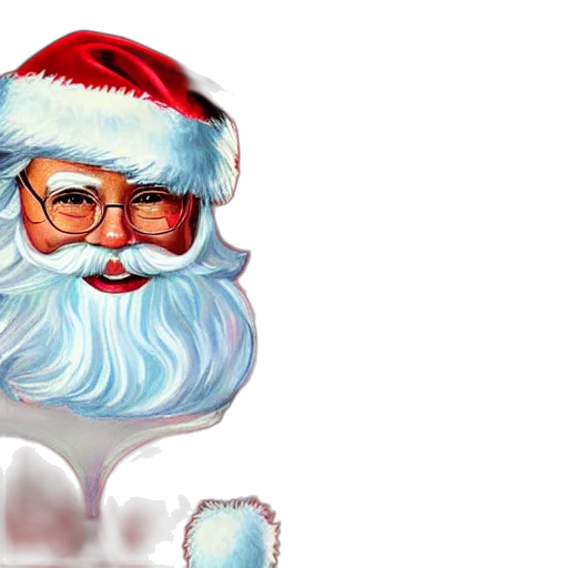 3d render, photorealistic, concept art, santa transparent PNG cut-out