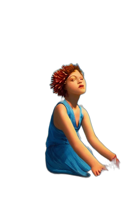 dress, crown, staff, face, concept art, 3d render, photorealistic, pixel art transparent PNG cut-out