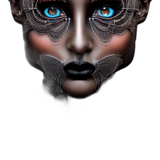 mask, face, robot, creature transparent PNG cut-out