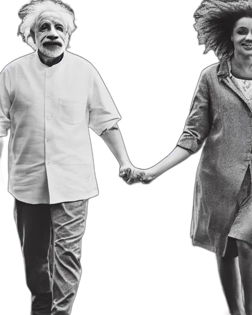 pencil sketch, portrait, einstein, modi transparent PNG cut-out