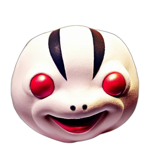 mask, creature, face, animal, 3d render, concept art, photorealistic, mime transparent PNG cut-out