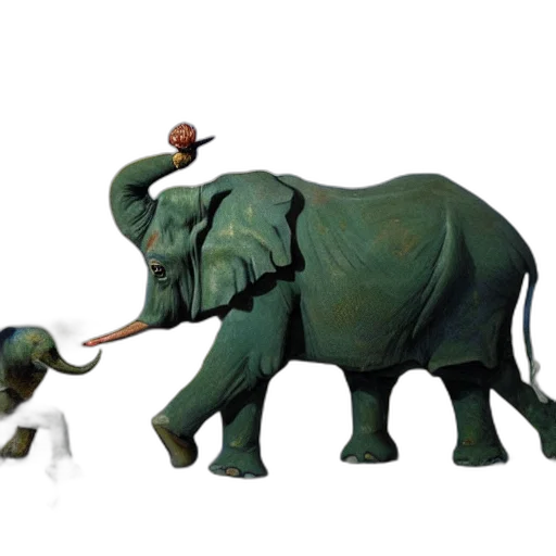 animal, concept art, 3d render, photorealistic transparent PNG cut-out