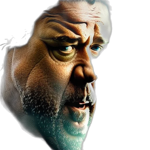 face, mask, creature, staff, photorealistic, 3d render, concept art, cartoon transparent PNG cut-out