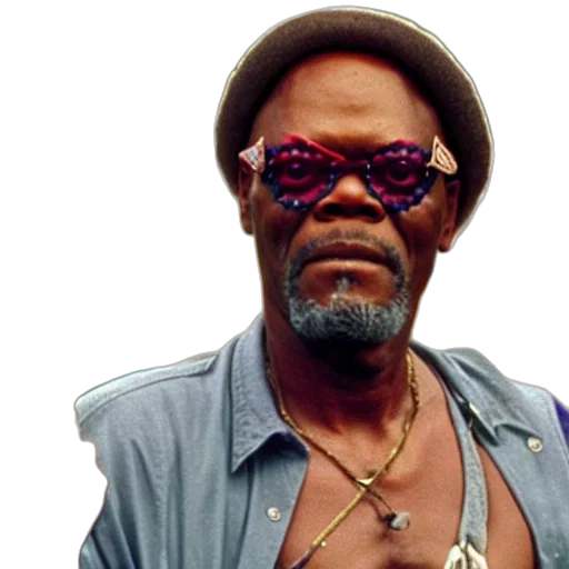 still, samuel, jackson, dressed transparent PNG cut-out