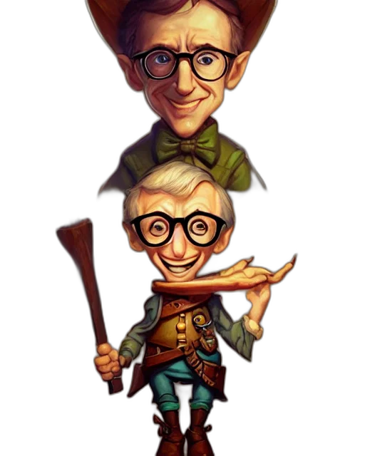 staff, concept art, cartoon, fantasy art, comic book art, cute, little, anthropomorphic transparent PNG cut-out