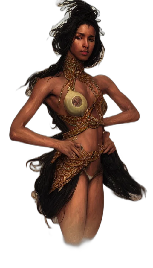 mask, jewelry, staff, creature transparent PNG cut-out