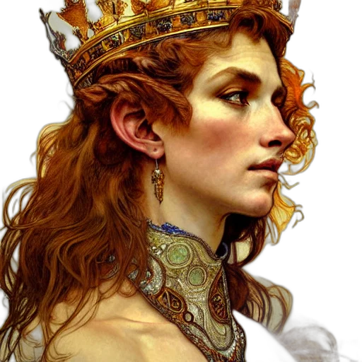 crown, jewelry, face, staff transparent PNG cut-out