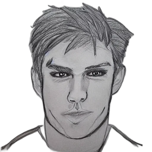 face, staff, cartoon, pencil sketch transparent PNG cut-out