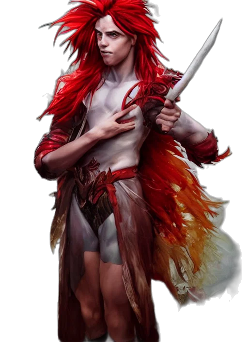 staff, sword, weapon, fantasy art, concept art, comic book art, photorealistic, red transparent PNG cut-out