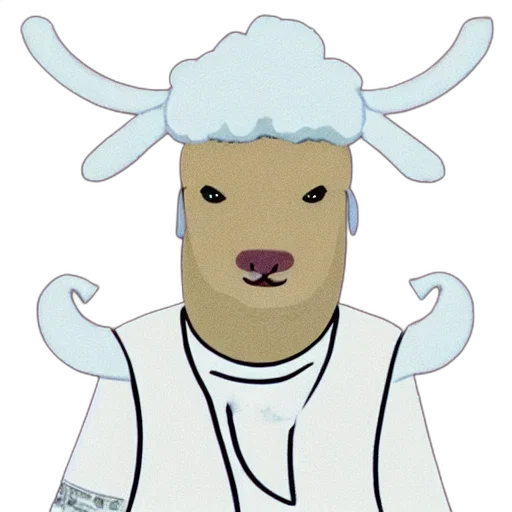 animal, staff, jewelry, face, cartoon, pixel art, concept art, 3d render transparent PNG cut-out