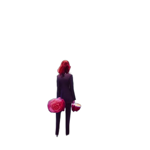 umbrella, jacket, dress, staff transparent PNG cut-out