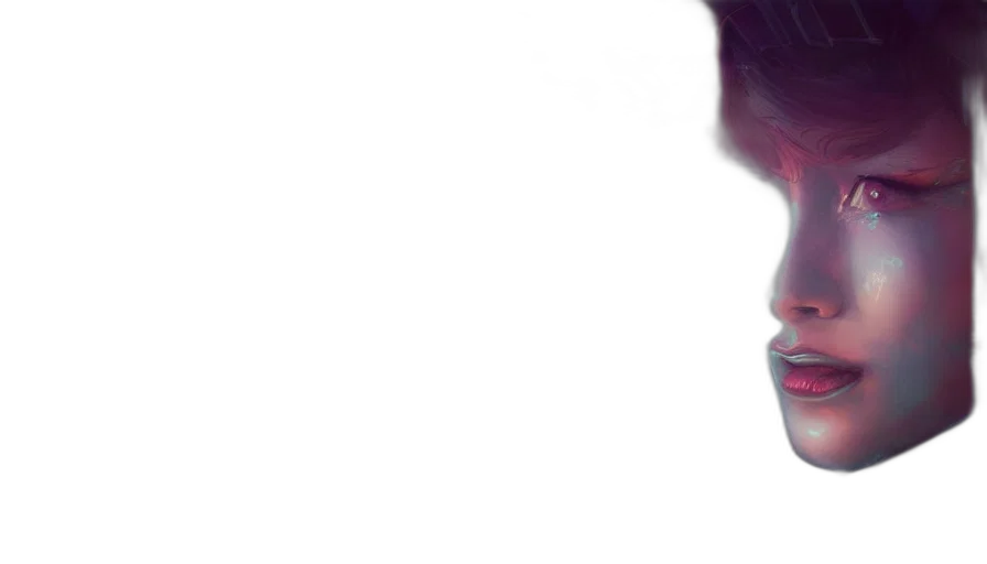 face, hair, mask, staff transparent PNG cut-out