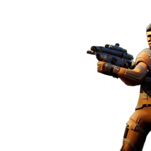 weapon, robot, 3d render, concept art transparent PNG cut-out