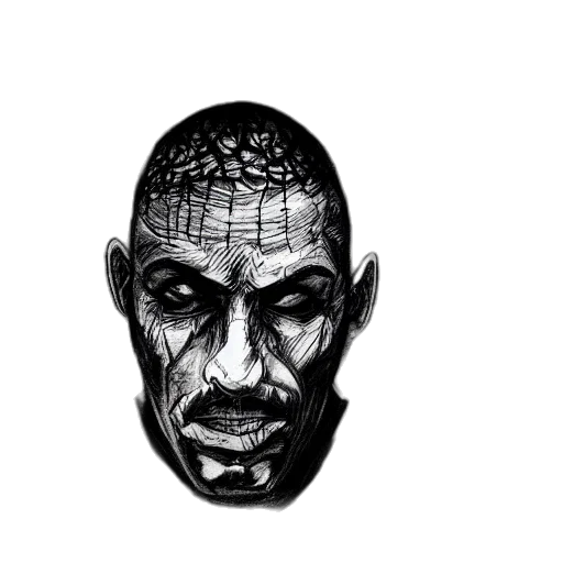 mask, face, creature, jacket transparent PNG cut-out