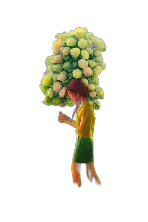 umbrella, food, staff, tree, concept art, 3d render, photorealistic, pixel art transparent PNG cut-out