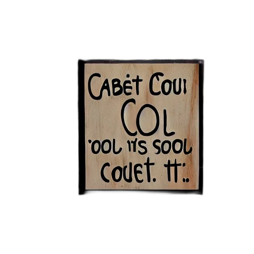 cartoon, concept art, sign, saying transparent PNG cut-out