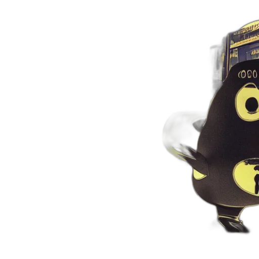 robot, mask, hat, staff transparent PNG cut-out