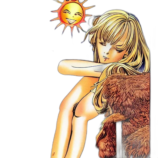staff, mask, dress, concept art, comic book art, photorealistic, anime, sunset transparent PNG cut-out