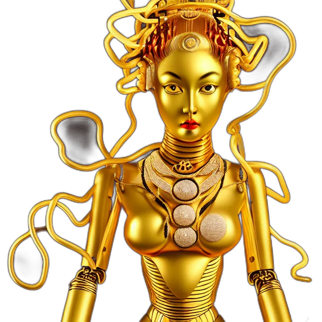 jewelry, robot, staff, concept art transparent PNG cut-out