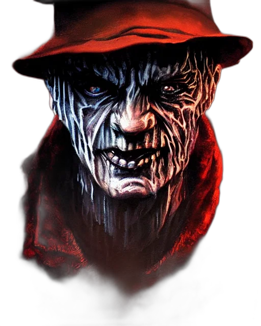 face, hat, mask, creature, concept art, comic book art, photorealistic, fantasy art transparent PNG cut-out