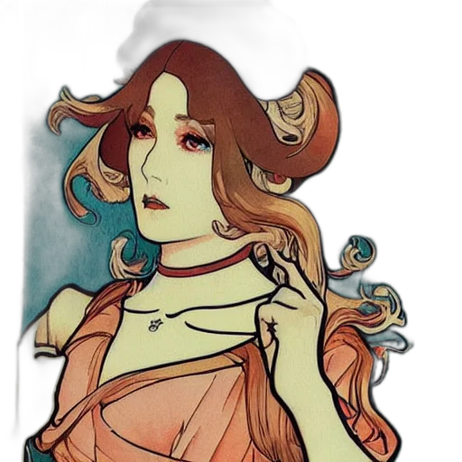 dress, fantasy art, concept art, pixel art, watercolor, fire, pastel, earth tones transparent PNG cut-out
