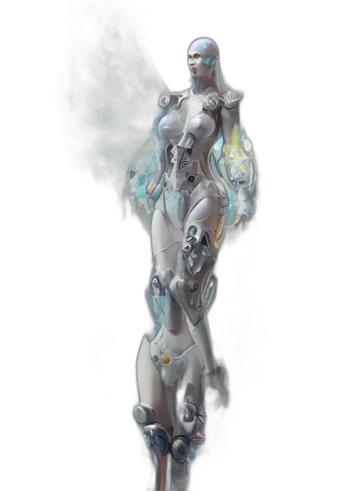 robot, weapon, staff, sword transparent PNG cut-out